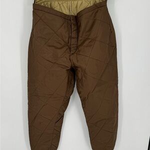 VTG 60s SEARS Ted Williams Quilted Pants Insulated Base Layer Hunting Sz XL F7